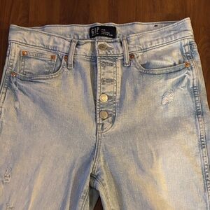 GAP Faded Blue Button-Fly Jeans